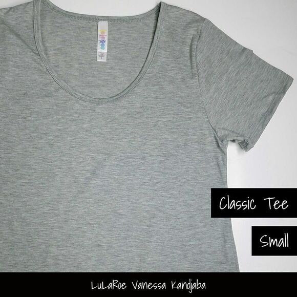 LuLaRoe Classic Tee Small Solid Gray NEW - Picture 1 of 1